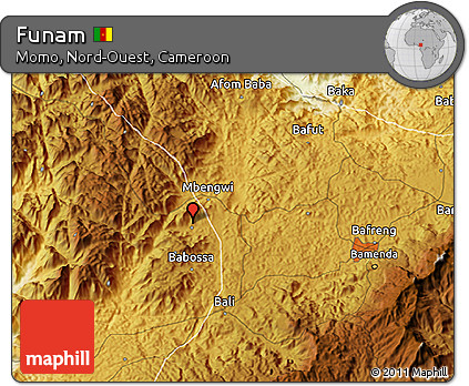 Physical 3D Map of Funam