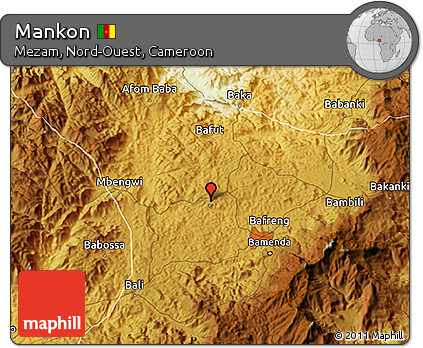 Physical 3D Map of Mankon