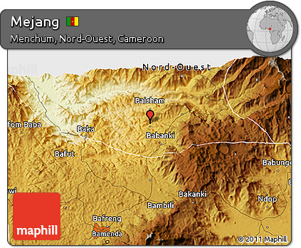 Physical 3D Map of Mejang