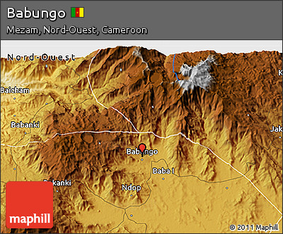 Physical 3D Map of Babungo