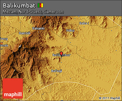 Physical 3D Map of Balikumbat