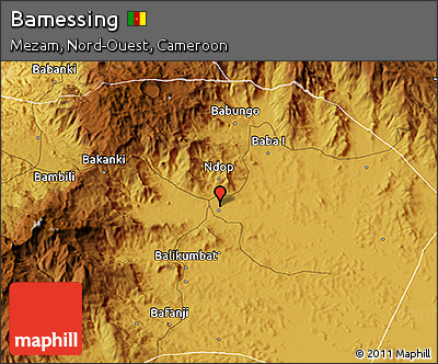 Physical 3D Map of Bamessing