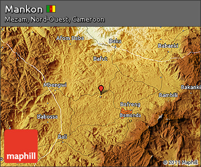 Physical 3D Map of Mankon