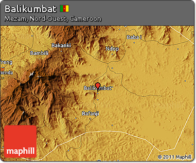 Physical 3D Map of Balikumbat