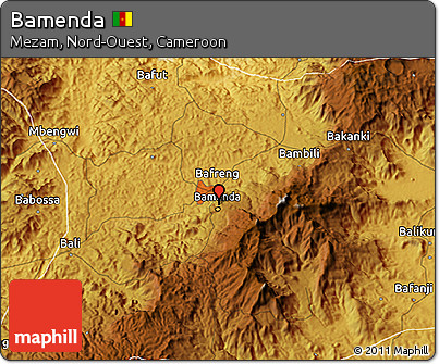Physical 3D Map of Bamenda