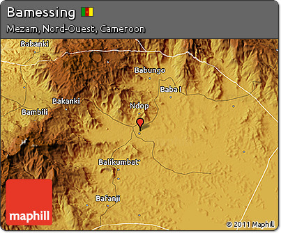 Physical 3D Map of Bamessing