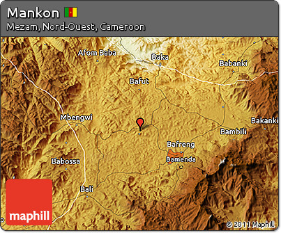 Physical 3D Map of Mankon