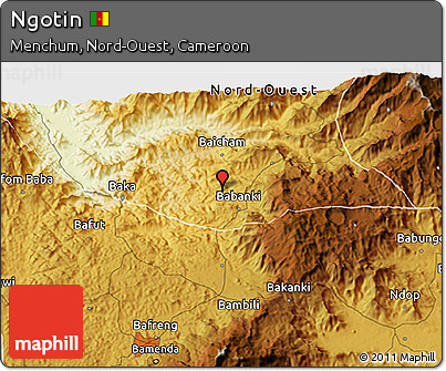 Physical 3D Map of Ngotin