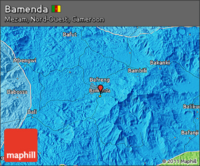 Political 3D Map of Bamenda