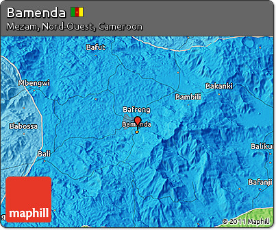 Political 3D Map of Bamenda