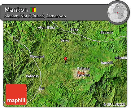 Satellite 3D Map of Mankon