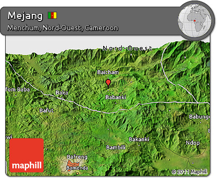 Satellite 3D Map of Mejang