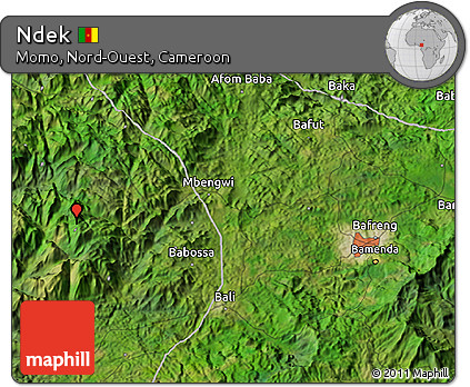 Satellite 3D Map of Ndek