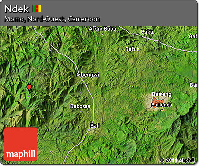Satellite 3D Map of Ndek