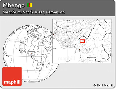 Blank Location Map of Mbengo