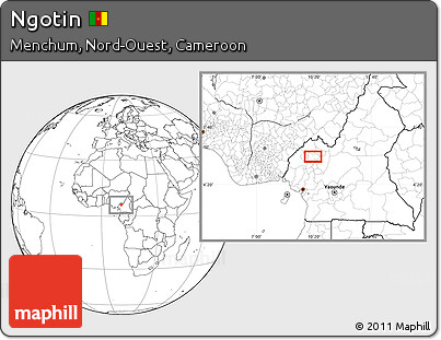 Blank Location Map of Ngotin