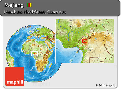 Physical Location Map of Mejang