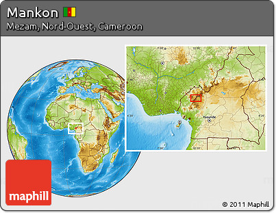 Physical Location Map of Mankon