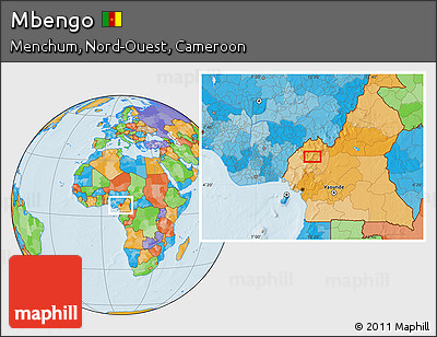 Political Location Map of Mbengo