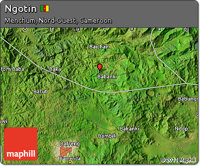 Satellite Map of Ngotin