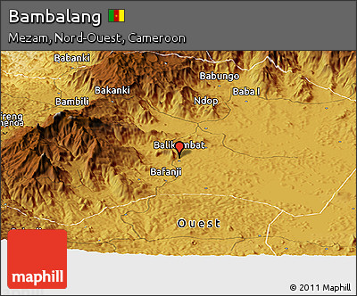 Physical Panoramic Map of Bambalang
