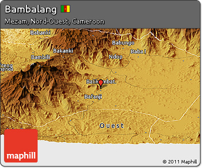 Physical Panoramic Map of Bambalang