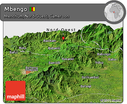 Satellite Panoramic Map of Mbengo