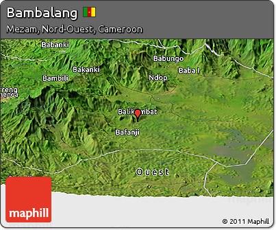 Satellite Panoramic Map of Bambalang