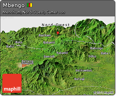 Satellite Panoramic Map of Mbengo