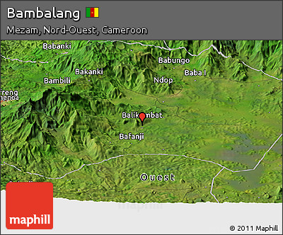 Satellite Panoramic Map of Bambalang
