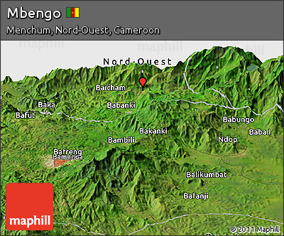 Satellite Panoramic Map of Mbengo