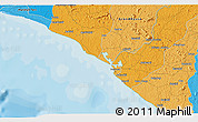 Political 3D Map of Willie Roybli