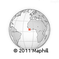 Outline Map of the Area around 5° 56' 49" N, 10° 58' 29" W, rectangular outline