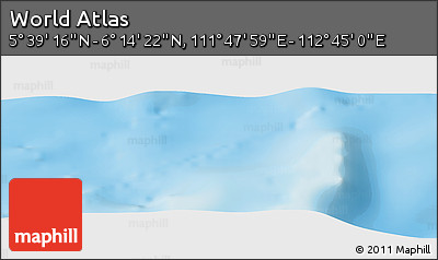 Physical Panoramic Map of the Area around 5° 56' 49" N, 112° 16' 30" E