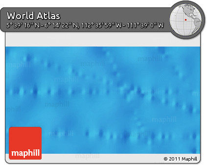 Physical 3D Map of the Area around 5° 56' 49" N, 112° 7' 30" W