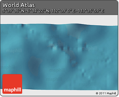 Satellite 3D Map of the Area around 5° 56' 49" N, 113° 7' 30" E