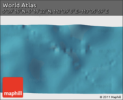 Satellite 3D Map of the Area around 5° 56' 49" N, 113° 7' 30" E