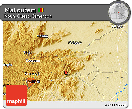 Physical 3D Map of Makoutem