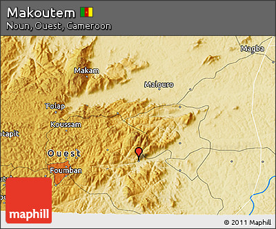 Physical 3D Map of Makoutem