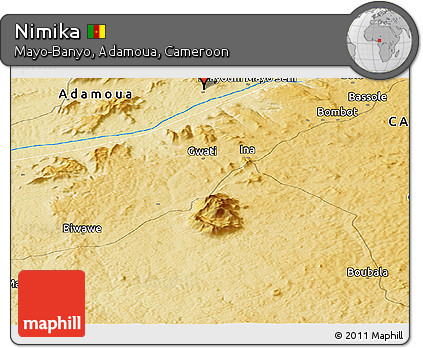 Physical Panoramic Map of Nimika
