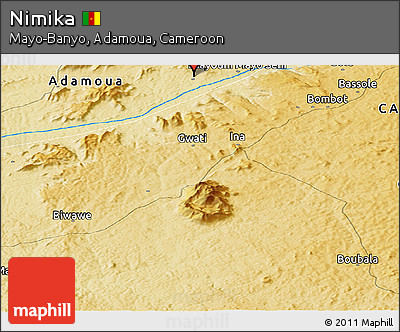 Physical Panoramic Map of Nimika