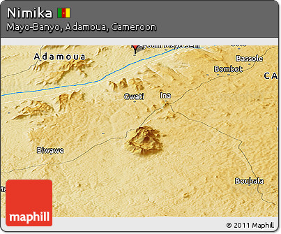 Physical Panoramic Map of Nimika