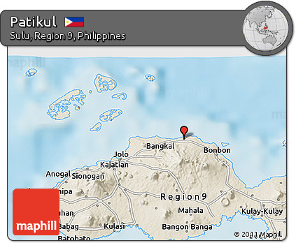 Shaded Relief 3D Map of Patikul