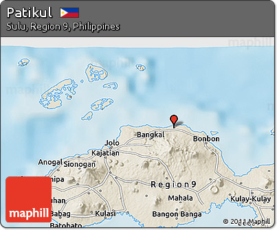 Shaded Relief 3D Map of Patikul