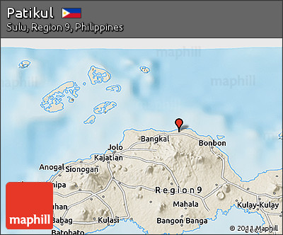 Shaded Relief 3D Map of Patikul