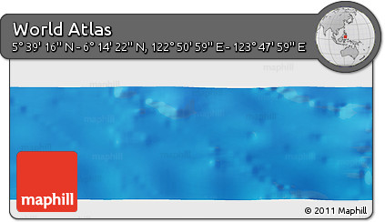 Physical Panoramic Map of the Area around 5° 56' 49" N, 123° 19' 29" E