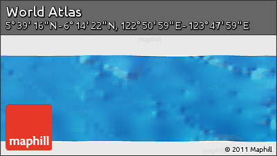 Physical Panoramic Map of the Area around 5° 56' 49" N, 123° 19' 29" E