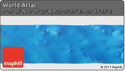 Physical Panoramic Map of the Area around 5° 56' 49" N, 123° 19' 29" E