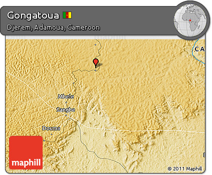 Physical 3D Map of Gongatoua