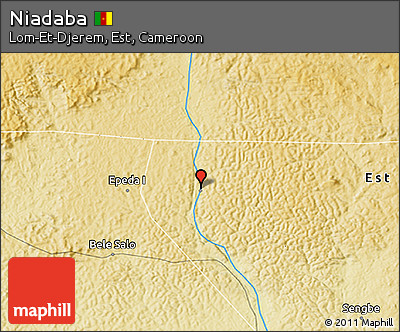 Physical 3D Map of Niadaba